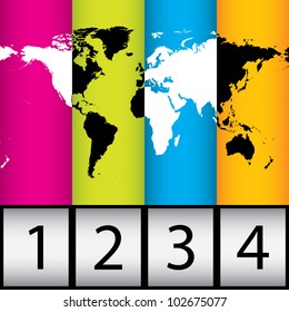 special background with world map