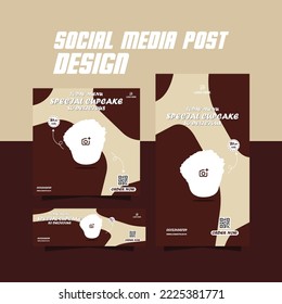 special bakery food menu flyer social media cup cake flyer design