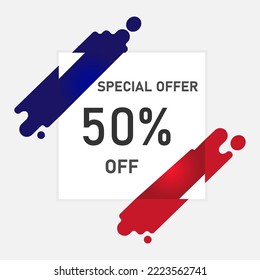 Special big sale up to 50% off. banner template design for media promotion and social media promotion