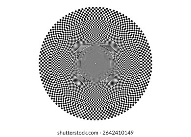 special black and white optical illusion figure