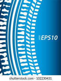 Special blue background with tire design