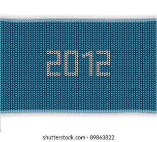 special blue knitted background