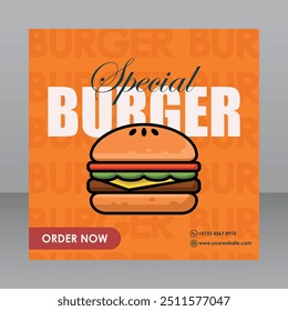 Flyer Burger Especial Para Fins De Marketing, Flyer De Alimentos, Cartaz De Alimentos, Bandeira De Alimentos, Bandeira De Restaurante, Flyer De Restaurante, Cartaz De Restaurante, Panfleto De Publicidade, Cartaz De Publicidade,