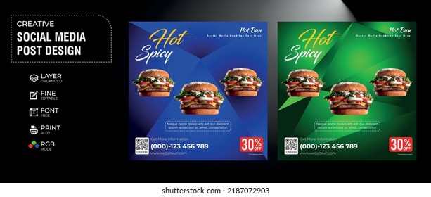 Special Burger Offer Tag Post Banner Vector Design Template Promotion Special Offer