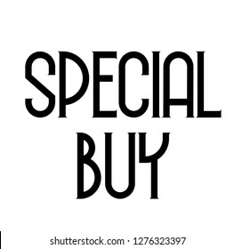 Special Buy label on white background