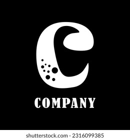 special c letter logo on white background, can be used for art companies, sports, etc