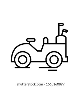Icono de línea de camión especial, signo de concepto, ilustración de vector de contorno, símbolo lineal.