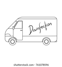 Special car single icon in outline style for design.Pest Control Service vector symbol stock illustration web.