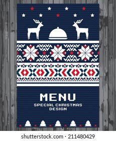 Special Christmas festive menu design