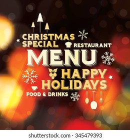 Special Christmas Festive Menu Design