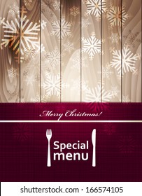 Special Christmas menu design 