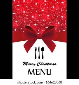 Special Christmas menu. vector 