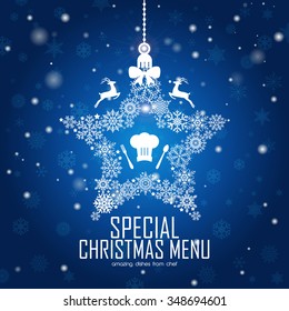 Special Christmas restaurant menu design / Christmas party menu design
