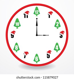 special clock with christmas design