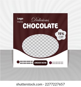 Special coffee and fruit cocktail advertisement template set  chocolate colors. Food and beverage social media post collection. Juice bar business promotional poster bundle design.