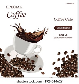 Special Coffee Social Media Post Banner