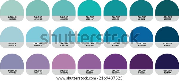 Special Color Palette Pantone Colour Palette Stock Vector (royalty Free 