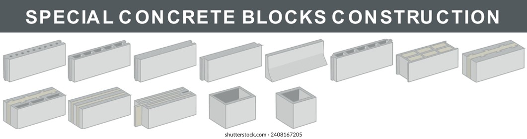 Bloques especiales de hormigón para suelos, techos, aislamiento y construcción de pilares - Masonería - Trabajos de construcción y bricolaje