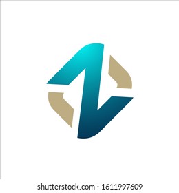 special custom design of initial Z Letter Z logo vector graphic element 