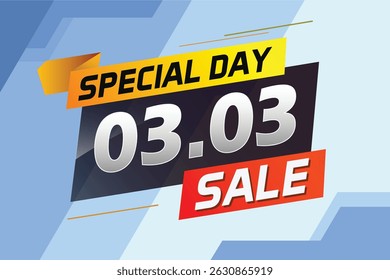 special day 03 03 word concept vector illustration with megaphone and 3d style, landing page, template, ui, web, mobile app, poster, banner, flyer, background, gift card, coupon, label, wallpaper	
