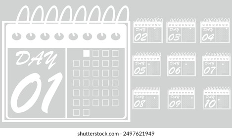 special day on calendar numbered, vector illustration of calendar, daily planner vector icon for websites, stickers and printing.