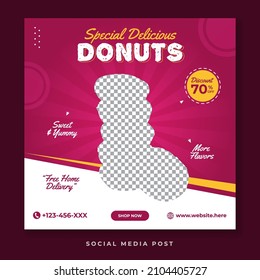 Special delicious donuts social media