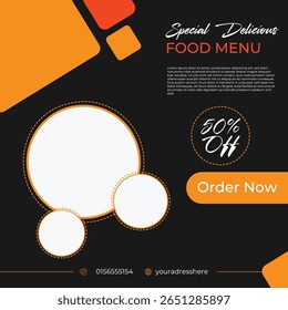 Oferta de menu especial Delicious Food