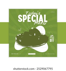 Special delicious Food menu social media post design template