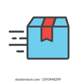 Special Delivery parcel box being quickly