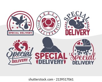Special Delivery Printable Vector Illustration 