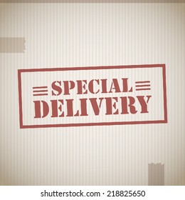 Special delivery stamp