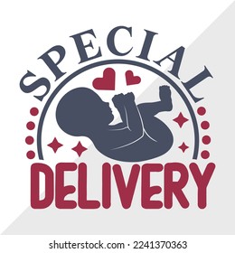 Special Delivery SVG Printable Vector Illustration