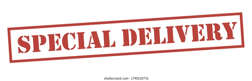 Special Delivery Vector Stamp White Isolated Stock Vector (Royalty Free ...