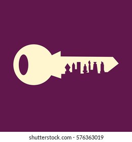 special design isolated key with a tools in it illustrator 