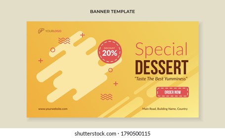 Special dessert food banner template