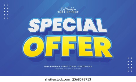 Special discount 3d editable text effect