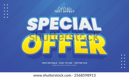 Special discount 3d editable text effect