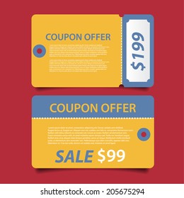 Special Discount Coupon Vector