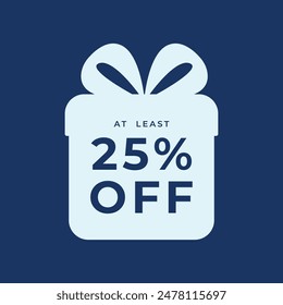 Special discount get 25% off and Flat design