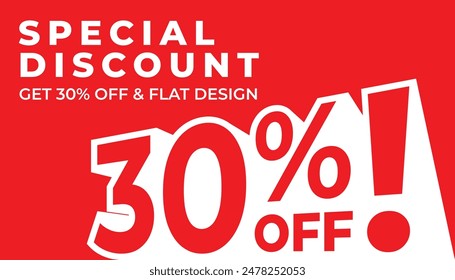 Special discount get 30% off, Flat and perspective design