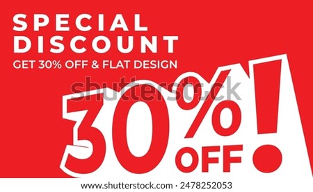 Special discount get 30% off, Flat and perspective design