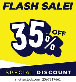 Special discount get 35% off, Flat design