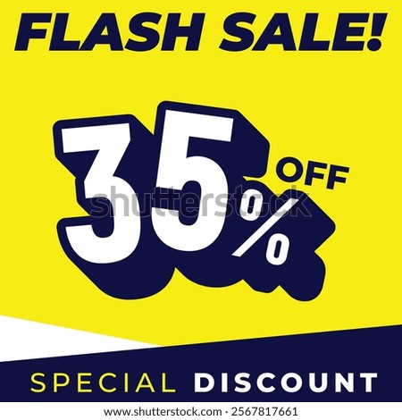 Special discount get 35% off, Flat design