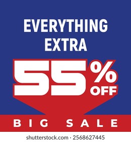 Special discount get 55% off, Flat design