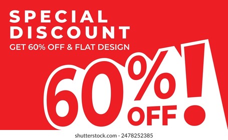 Special discount get 60% off, Flat and perspective design