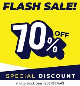 Special discount get 70% off, Flat design