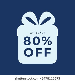Special discount get 80% off and Flat design