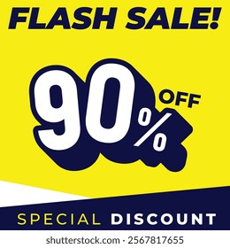 Special discount get 90% off, Flat design