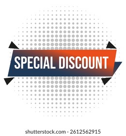 Special discount label promotion flat design.