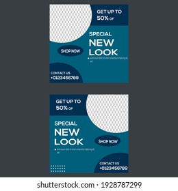 Special Discount Offer For Social Media Post Vector Template,